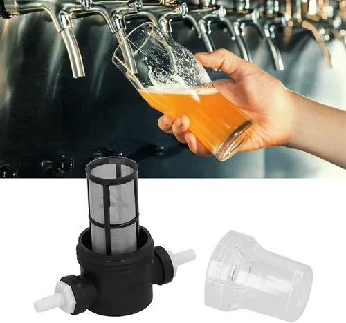 Filtro de malla de cerveza, filtro de cerveza en línea con malla de 150 micrones de 80 micrones, filtro en línea de cerveza, adecuado para lotes