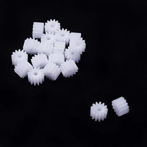 Miniatura 3 de Othmro 20 piezas de engranajes de plástico 13 dientes modelo 132A engranaje de reducción engranajes de gusano de plástico para RC coche robot motor