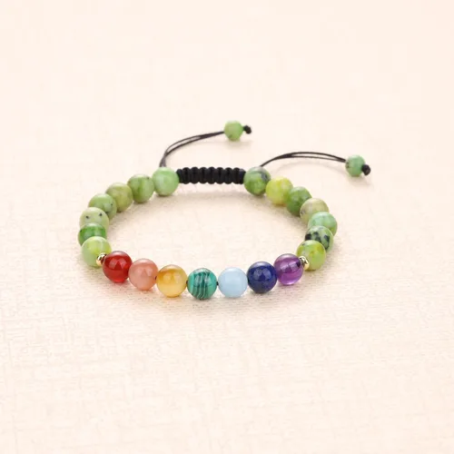 Miniatura 2 de COAI Pulsera de cristal de piedra de equilibrio de 7 chakras