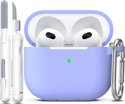 Miniatura 49 de Funda para AirPods con llavero, protección completa, de silicona, accesorios para AirPods, funda para hombres, mujeres y adolescentes, con estuche