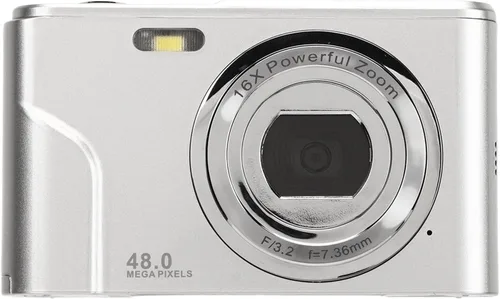 Miniatura 11 de Cámara digital, 1080P HD de 2.4 pulgadas, mini cámara compacta con zoom de 16X, cámara de video portátil y recargable para adultos, estudiantes