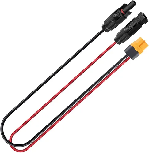 Miniatura 3 de Cable de extensión adaptador XT60, XT60 a conector solar 12 AWG cable conector de panel solar compatible con Bluetti Ecoflow River Delta Series