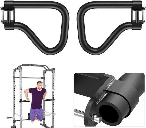Miniatura 13 de SELEWARE Accesorios de jaula eléctrica, manijas de inmersión, estaciones de dominadas y accesorios de entrenamiento multiagarre Accesorio de barra