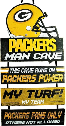 Miniatura 12 de NFL Team Logo Mancave Man Cave Hanging Wall Sign