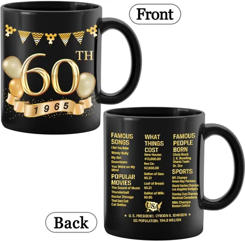 Miniatura 2 de Greatingreat Regalos de 60 cumpleaños para hombres y mujeres, regalo para 60 años, regalos de cumpleaños de 1965, ideas de regalo para hombres de 60