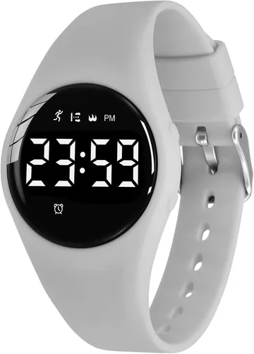 Miniatura 48 de Relojes para niños y niñas, reloj deportivo digital con contador de pasos, podómetro, alarma de vibración, sin aplicación, impermeable, rastreador