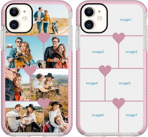Miniatura 42 de Funda de teléfono personalizada para iPhone 11, diseño personalizado de fotos de collage de múltiples imágenes, resistente a los golpes, resistente