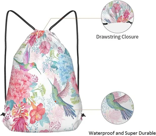Miniatura 5 de Mochila con cordón de unicornio arcoíris y bolsa de gimnasio con cordón, Multi-a133, Mochilas de viaje