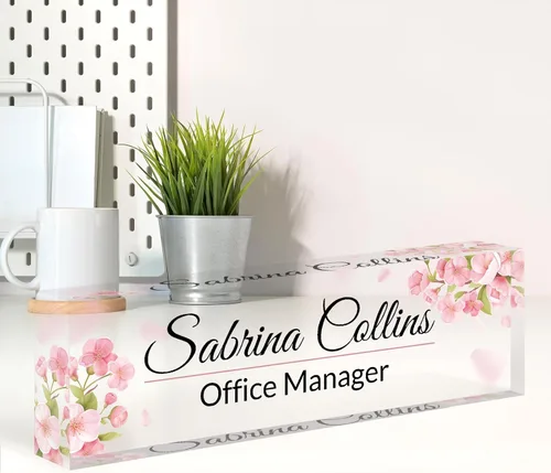 Miniatura 36 de Placa de nombre personalizada para escritorio, placa de nombre de escritorio personalizada, decoración de oficina para mujeres y hombres, accesorios