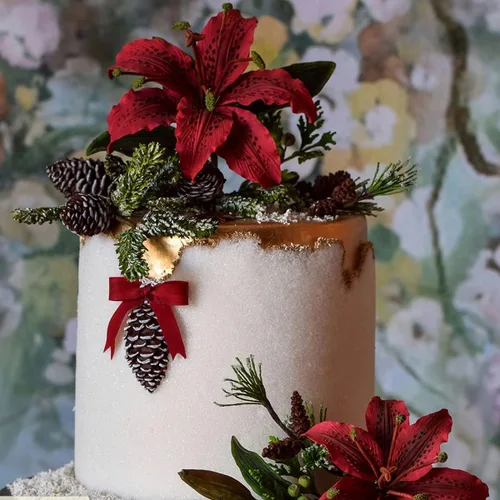 Miniatura 6 de ZHUOJIE Flower Pro - Molde de silicona para follaje de invierno y follaje de boda, decoración de pasteles y manualidades para bodas, guirnaldas