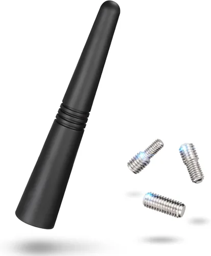 Eightwood Antena corta para automóvil de 3.6 pulgadas, montaje en techo universal para vehículo, antena de radio AM FM, repuesto de mástil, antenas