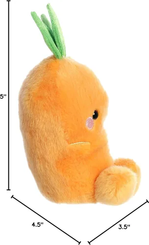 Miniatura 6 de Aurora® Adorable animal de peluche Palm Pals™ Cheerful Carrot™, divertido peluche coleccionable para niños y adultos, perfecto para decorar
