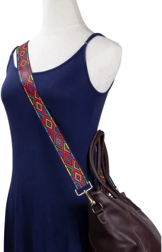 Miniatura 2 de ZANQANO - Correa de repuesto para bolsa bandolero, ajustable, estilo guitarra, multicolor