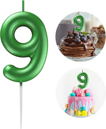 Miniatura 97 de Velas número 2 arcoíris con número 3D de feliz cumpleaños para decoración de fiesta de pastel de cumpleaños, suministros de celebración