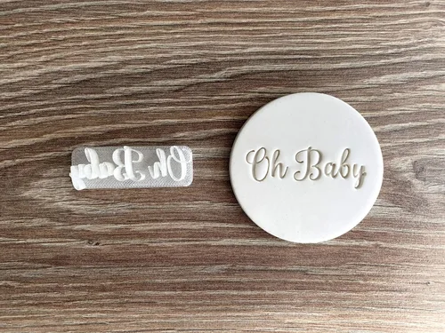 Miniatura 3 de Oh Baby Fondant Embosser o sello de galletas con asa