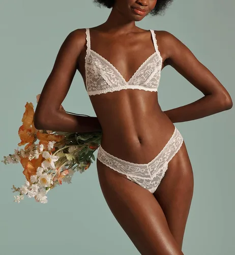 Miniatura 4 de hanky panky Bridal I DO Shimmer Lace Triangle Bralette (157491)