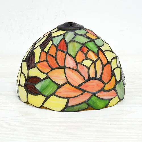 Miniatura 5 de Pantalla de repuesto estilo Tiffany de 8 pulgadas, pantalla de vitral, solo para lámparas de mesa, lámparas de piso, lámpara de pared, lámpara