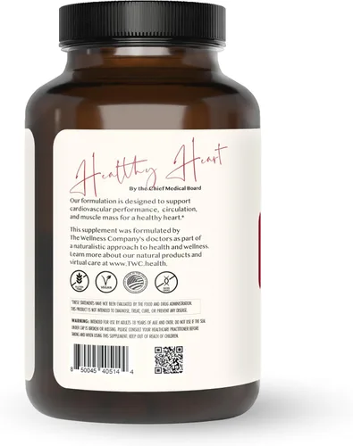 Miniatura 2 de The Wellness Company Corazón saludable: fuerza cardiovascular, flujo sanguíneo, producción de óxido nítrico y niveles de colesterol saludables 120