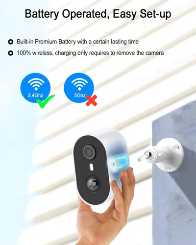 Miniatura 8 de ANRAN Cámaras de seguridad solares inalámbricas para exteriores para seguridad del hogar, 3MP 2K color visión nocturna WiFi cámara de vigilancia