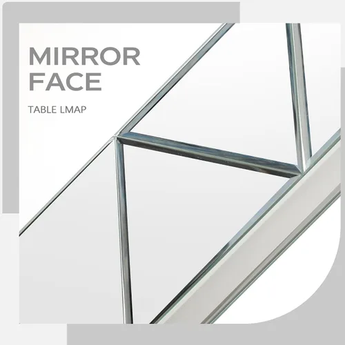 Miniatura 5 de Hamucd Juego de 2 Lámparas de Mesa de Noche con Espejo de 3 Temperaturas de Color para Sala de Estar, Lámparas de Mesitas de Noche Modernas