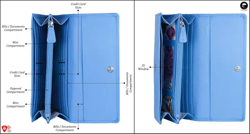 Miniatura 3 de Mou Meraki - Cartera de piel para mujer