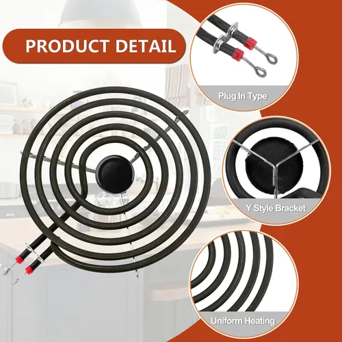 Miniatura 3 de W10196405 W10196406 W10196406 - Juego de quemador de estufa eléctrica MP22YA de Cenipar-Compatible con Whirl-pool Ken-more Ama-na Range Horno/estufa