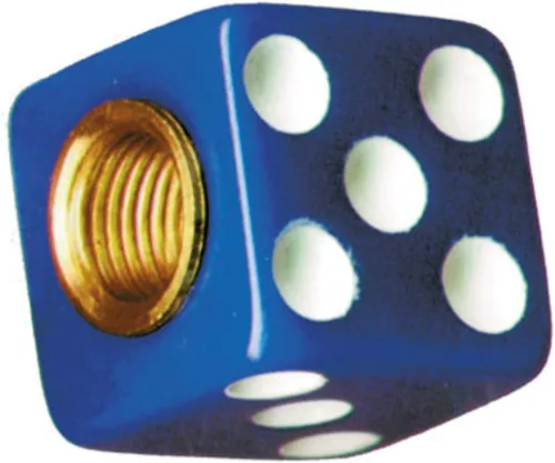 Miniatura 2 de United Pacific Industries 70008 Tapa de válvula de dados (azul con puntos blancos)