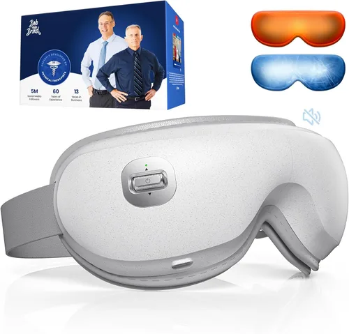 BOB AND BRAD Zero Pro Masajeador de Ojos Ultra Silencioso con Calor y Enfriamiento, Masajeador de Ojos Ligero con Botón de Desplazamiento para