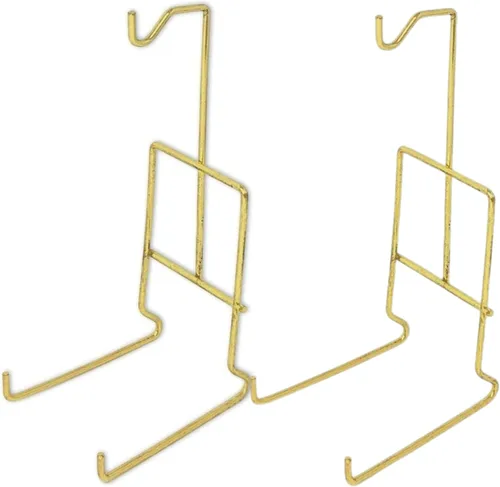Miniatura 6 de BANBERRY DESIGNS Soportes dorados para tazas de té y platillos – Juego de 4 soportes para tazas de té de latón liso – Juego de tazas decorativas