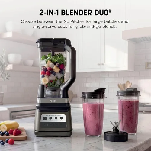 Miniatura 2 de Ninja Professional Plus DUO Blender Premier Ice Crush, Smoothie, Nutrient Extraction, Frozen Drink & Margarita Machine 3 Auto IQ® Presets I