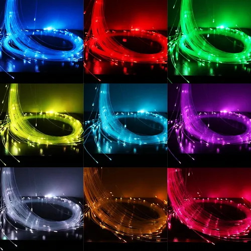 Miniatura 3 de AMKI Látigo de fibra óptica, látigo de píxeles de flujo de baile, súper brillante, juguete rave, 40 efectos de color, modo de batería, látigo Negro