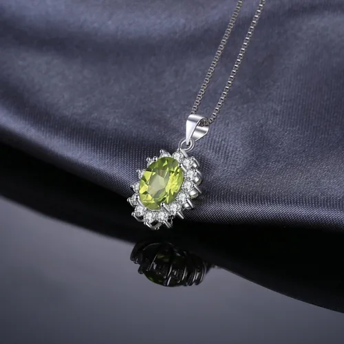 Miniatura 31 de JewelryPalace Princess Diana Kate Middleton Natural Amethyst Citrine Garnet Peridot Topaz Created Ruby Sapphire Simulated Emerald Pendant Necklace