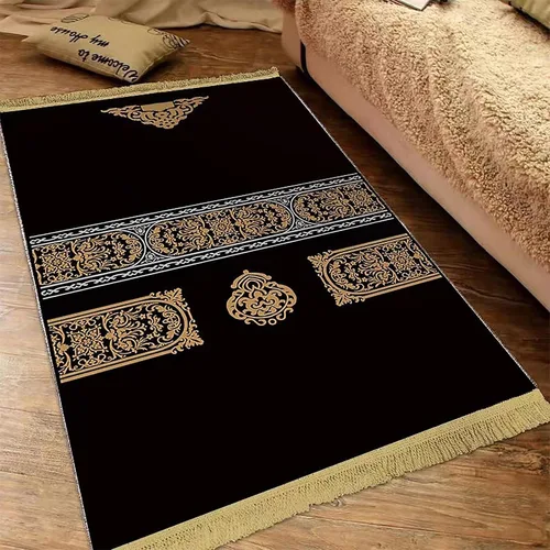 Miniatura 2 de Alfombra de oración musulmana islámica de alta calidad, alfombrilla acolchada para oración musulmana para hombres y mujeres, alfombra de oración