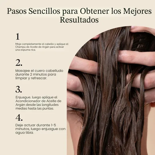 Miniatura 8 de Kitsch Champú de aceite de argán para el crecimiento del cabello - Champú reparador para el cabello para mujeres y hombres con Terabond™ - Cuidado