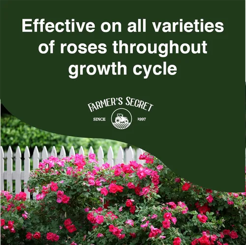 Miniatura 5 de Farmer's Secret Fertilizante Rose Booster (8 onzas), súper concentrado, formulado para todo tipo de rosas a lo largo del ciclo de vida, fomenta un