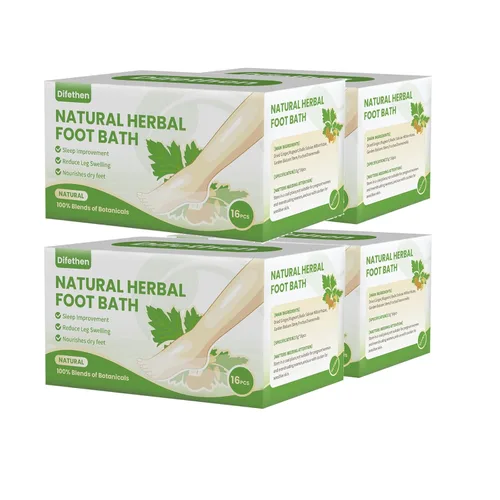 Remojo natural para pies de artemisa/ajenjo, bolsa de baño de pies de jengibre linfático, spa de pies antihinchazón que promueve el metabolismo,