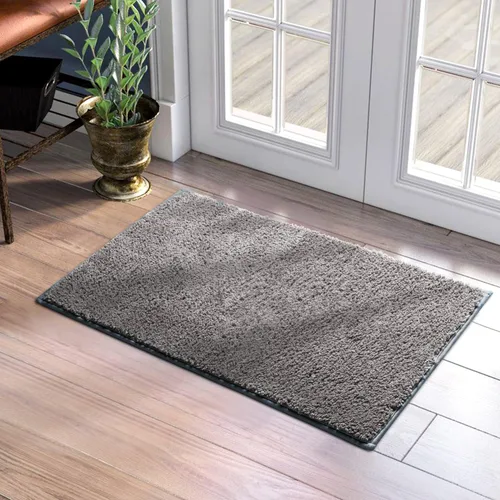 Miniatura 13 de HOMEIDEAS Tapetes para puerta de interior, 17 x 29 pulgadas, súper absorbentes, antideslizantes, para entrada, parte delantera y trasera, tapete