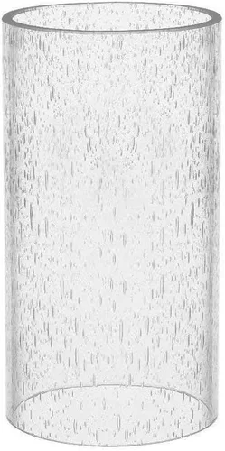 Miniatura 8 de Pantalla de lámpara de vidrio cilíndrico transparente recta de repuesto con múltiples efectos (cilindro de burbujas con filtro)
