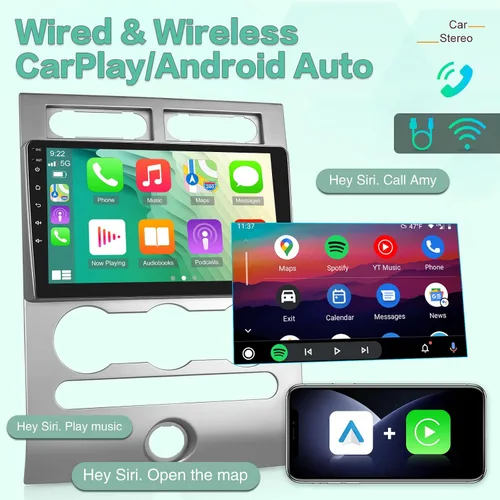 Miniatura 4 de [2G+64G] Radio de coche Android para Ford Expedition 2007-2017 (solo para A/C manual), estéreo de pantalla táctil de 9 pulgadas, Carplay/Android