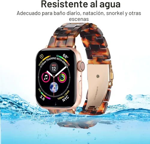 Miniatura 7 de HOPO Compatible With Apple Watch Band Thin Lightweight Resin Strap Bracelet Fashion Wristband Replacement For iWatch Bands Series Ultra 11 10 9 8 7