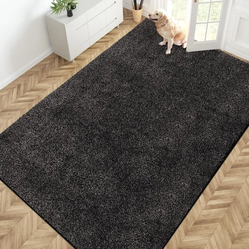 Miniatura 53 de PURRUGS Alfombra de área de fácil cuidado de 4 x 6 pies, antideslizante, lavable a máquina, tapete para puerta de perro, resistente a las manchas