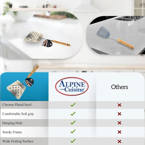 Miniatura 7 de Alpine Cuisine Espátula - Parent (madera, 12" ranurada)