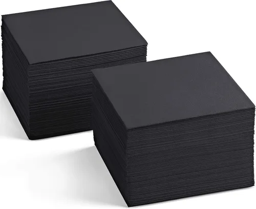 Miniatura 8 de Servilletas de cóctel desechables con tacto de lino, paquete de 200 servilletas de papel AMETHYST de 5 x 5 pulgadas para bar, restaurante