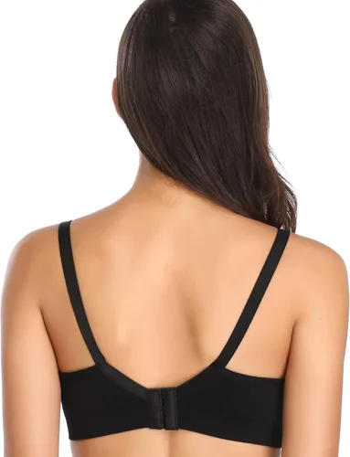 Miniatura 4 de Sujetador de maternidad para dormir para mujer, brasier de lactancia sin varillas, 3 Ro, paquete de 4