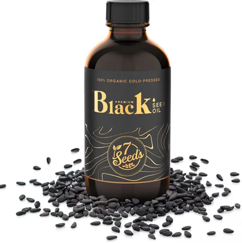 Miniatura 6 de 7 Seeds Aceite de semilla negra prensado en frío, 4.1 fl oz de líquido Nigella Sativa prensado en frío para apoyo inmunológico, articulaciones