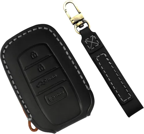 Miniatura 11 de Funda para Llavero para Accesorios Toyota Tundra 2022-2024 2025 2026, para Tacoma 2024 2025 2026 Cubierta de Llavero de Cuero, para Camry 2025 2026