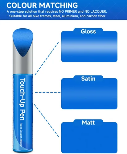 Miniatura 6 de Alpine - Pintura de retoque de bicicleta azul brillante compatible con Trek, kit de pintura de retoque – Color de coincidencia exacta para arañazos