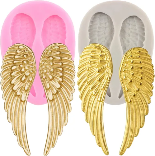 Miniatura 10 de Angel Baby - Moldes de silicona para decoración de pasteles, decoración de cupcakes, pasta de chicle de chocolate, juego de 4