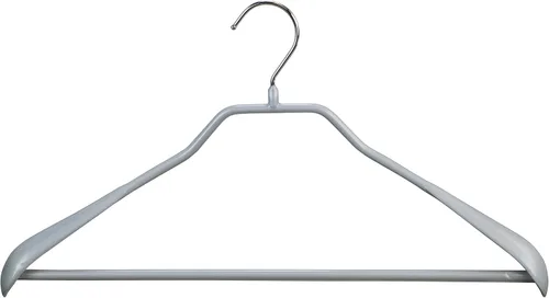 Miniatura 12 de Mawa by Reston Lloyd BodyForm Series - Percha de ropa antideslizante que ahorra espacio con barra para pantalones, 16-1/2 pulgadas, estilo 42/LS