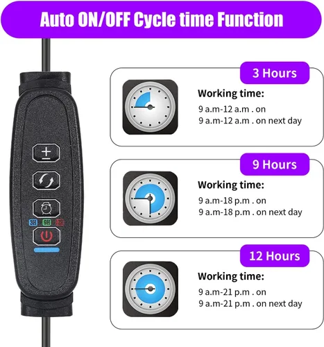 Miniatura 3 de Luces de cultivo de mejora con 168 LEDs, luces de planta con clip para plantas de interior, lámparas de crecimiento de plantas LED blancas+rojas